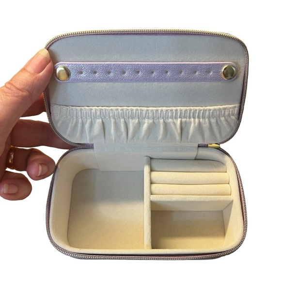 NWOT Nordstrom Small Rectangular Jewelry Box in Lavender Shimmer - Picture 9 of 10